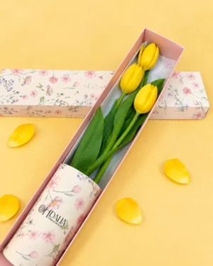 Caja de 03 Tulipanes